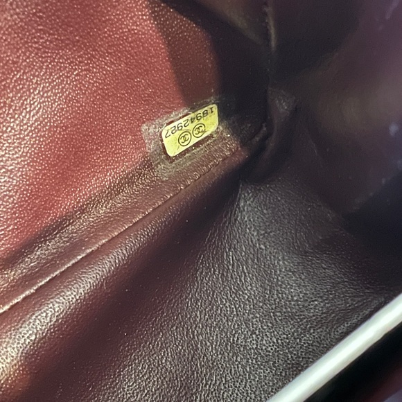 Chanel 2.55 handbag calfskin black medium size - Picture 10 of 11